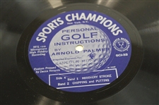 Arnold Palmer Signed 1962 'Arnold Palmer Personal Golf Instructions' Vinyl Record Album JSA ALOA