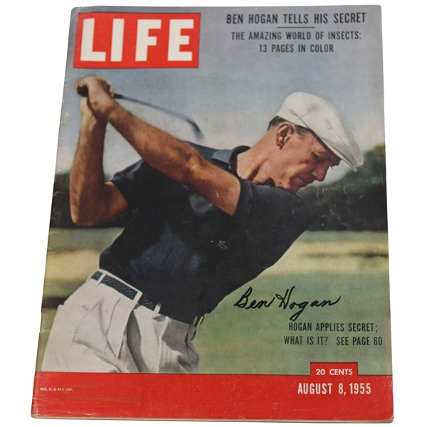 Ben Hogan Signed 1955 LIFE Oversize Magazine - August 8th JSA ALOA