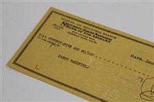 Clark Gable Signed 1955 Bank Check to Fanny Wakefield 12/24/1955 JSA ALOA