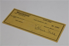 Clark Gable Signed 1955 Bank Check to Fanny Wakefield 12/24/1955 JSA ALOA
