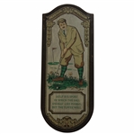 1968 Golf Is A Sport Golfer Setting Up Wood Display by Yorkraft