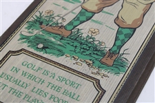 1968 'Golf Is A Sport' Golfer Setting Up Wood Display by Yorkraft