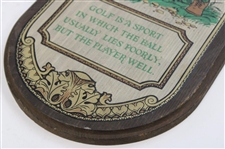 1968 'Golf Is A Sport' Golfer Setting Up Wood Display by Yorkraft