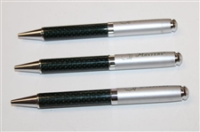 Three (3) Masters Tournament Green & Silver tone Ballpoint Pens