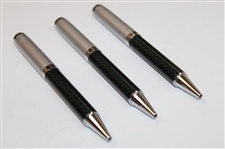 Three (3) Masters Tournament Green & Silver tone Ballpoint Pens