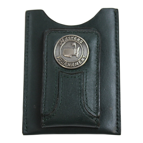 Masters Tournament Logo Dk Green Leather Money Clip/Wallet