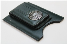 Masters Tournament Logo Dk Green Leather Money Clip/Wallet