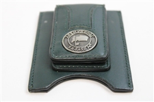 Masters Tournament Logo Dk Green Leather Money Clip/Wallet