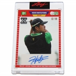Hideki Matsuyama Signed 2021 Leaf RCX Rookie Pro Set Card 52/99