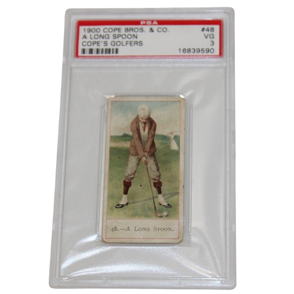 1900 Cope Bros. & Co A Long Spoon Copes Golfers #48 Golf Card PSA VG 3