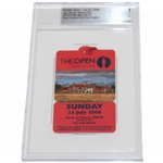 2006 Open Championship at Royal Liverpool Series Badge - Tiger Win - Beckett EX 5
