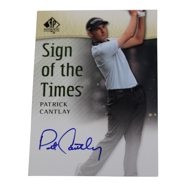 Patrick Cantlay Signed 2013 Upper Deck SP Authentic Sign of the Times Golf Card 