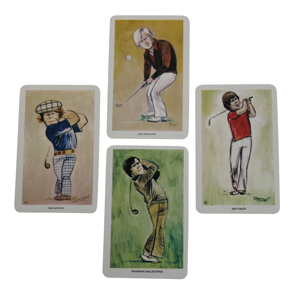 Nicklaus, Seve, Faldo & Watson 1979 Venorlandus Ltd. Our Heroes World of Sport Flick Cards
