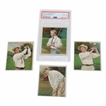 Four (4) Mecca Cigarette Golf Cards 1 Gill Nicholls T218 Champions PSA 4