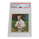 Four (4) Mecca Cigarette Golf Cards 1 Gill Nicholls T218 Champions PSA 4