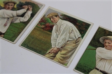 Four (4) Mecca Cigarette Golf Cards 1 Gill Nicholls T218 Champions PSA 4