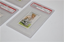 Four (4) PSA Graded Churchman Prominent Golfers Cards
