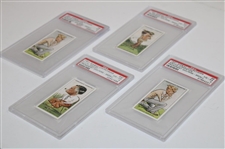 Four (4) PSA Graded Churchman Prominent Golfers Cards