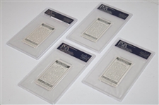 Four (4) PSA Graded Churchman Prominent Golfers Cards