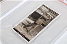 1927 WA&AC Churchman Harold Hilton & Frederick Robson Famous Golfers Small Cards - PSA NM 7
