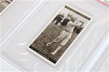 1927 WA&AC Churchman Duncan/Hutchison/Havers Famous Golfers Small Cards - PSA Ex-5(x2) & EX-MT+ 6.5