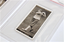 1927 WA&AC Churchman Duncan/Hutchison/Havers Famous Golfers Small Cards - PSA Ex-5(x2) & EX-MT+ 6.5
