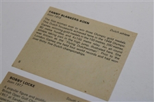 Bobby Locke South African Golfer w/Error Printed Back Fanny Blankers-Koen Cards