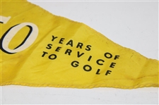 1966 PGA of America '50 Years of Service to Golf' Pennant Flag - 1916-1966