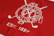 Glenview Club Red Embroidered Flag