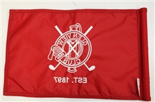 Glenview Club Red Embroidered Flag