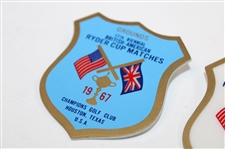 1967 Ryder Cup at Champions GC Grounds & PGA Official Badges