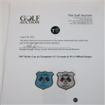 1967 Ryder Cup at Champions GC Grounds & PGA Official Badges