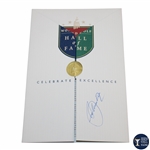 Seve Ballesteros Signed 1999 World Golf Hall of Fame Program JSA ALOA