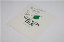 Deane Beman Signed Wakonda Club Scorecard with/'1963 US Amateur Champion' JSA ALOA
