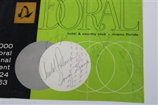 Palmer, Lema, Middlecoff & others Signed 1963 Doral Inv. Program Cover JSA ALOA