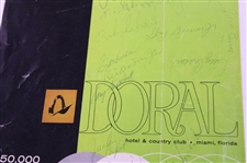 Palmer, Lema, Middlecoff & others Signed 1963 Doral Inv. Program Cover JSA ALOA