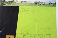 Palmer, Lema, Middlecoff & others Signed 1963 Doral Inv. Program Cover JSA ALOA