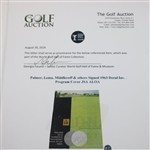 Palmer, Lema, Middlecoff & others Signed 1963 Doral Inv. Program Cover JSA ALOA