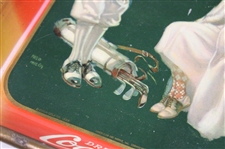 Original 1926 Coca-Cola Tin Litho Golf Themed Serving Tray