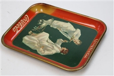 Original 1926 Coca-Cola Tin Litho Golf Themed Serving Tray