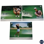 Lorena Ochoa, Karrie Webb & Julie Inkster Signed UD Signature Shots Oversize Cards