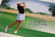 Lorena Ochoa, Karrie Webb & Julie Inkster Signed UD Signature Shots Oversize Cards