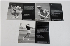 Lorena Ochoa, Karrie Webb & Julie Inkster Signed UD Signature Shots Oversize Cards