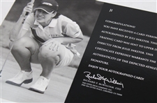 Lorena Ochoa, Karrie Webb & Julie Inkster Signed UD Signature Shots Oversize Cards