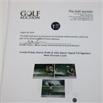 Lorena Ochoa, Karrie Webb & Julie Inkster Signed UD Signature Shots Oversize Cards