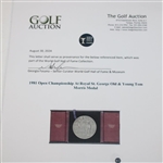 1981 Open Championship Old & Young Tom Morris Medal Contestant Gift