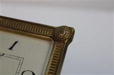Vintage German Abercrombie & Fitch Square Golf Themed 8 Day Clock