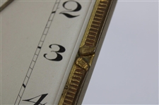 Vintage German Abercrombie & Fitch Square Golf Themed 8 Day Clock