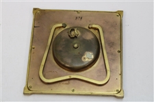 Vintage German Abercrombie & Fitch Square Golf Themed 8 Day Clock