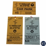 Two (2) 1969 World Cup Tournament Tickets (Season & Sunday) w/Parking Pass